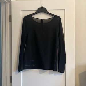 Ann Taylor Semi- Sheet black top